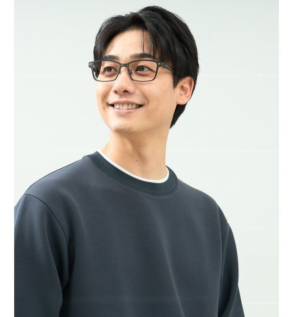  「ウェリントン型 メガネ | メタル｜伊達メガネ 度付きメガネ｜ユニセックス 黒｜CLASSIC  レンズ交換券付」|メガネ|