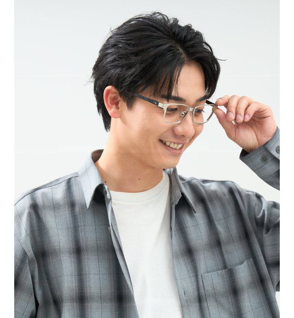  「ウェリントン型 メガネ | メタル｜伊達メガネ 度付きメガネ｜ユニセックス 黒｜CLASSIC  レンズ交換券付」|メガネ|