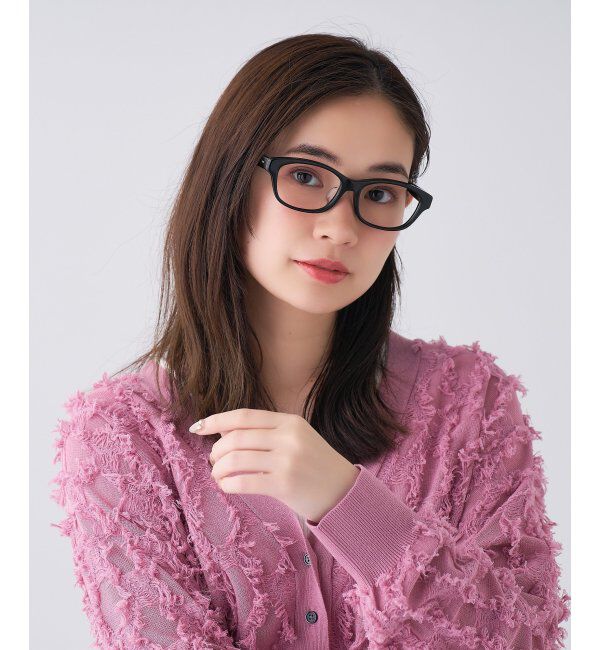  「ウェリントン型 メガネ | 軽量｜伊達メガネ 度付きメガネ｜ユニセックス｜読書 ビジネス   レンズ交換券付」|メガネ|ブラック