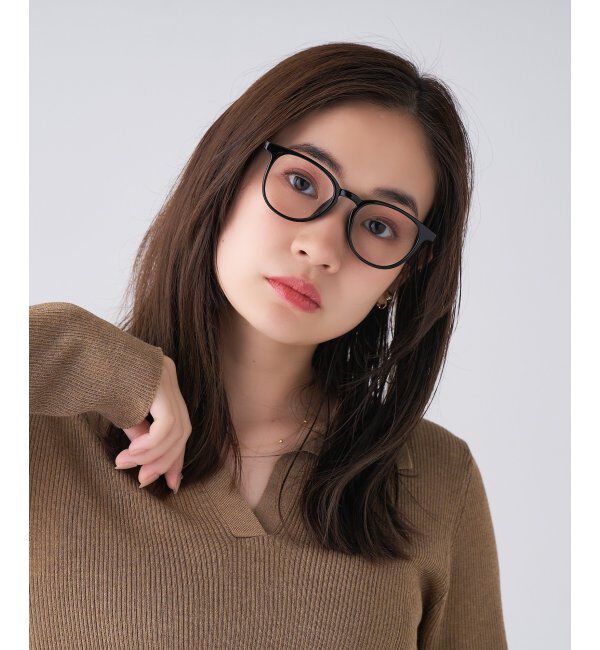  「ボストン型 メガネ | 軽量 伊達めがね・度付き ユニセックス Zoff  レンズ交換券付」|メガネ|