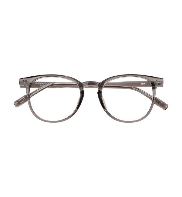  「ボストン型 メガネ | 軽量 伊達めがね・度付き ユニセックス Zoff  レンズ交換券付」|メガネ|