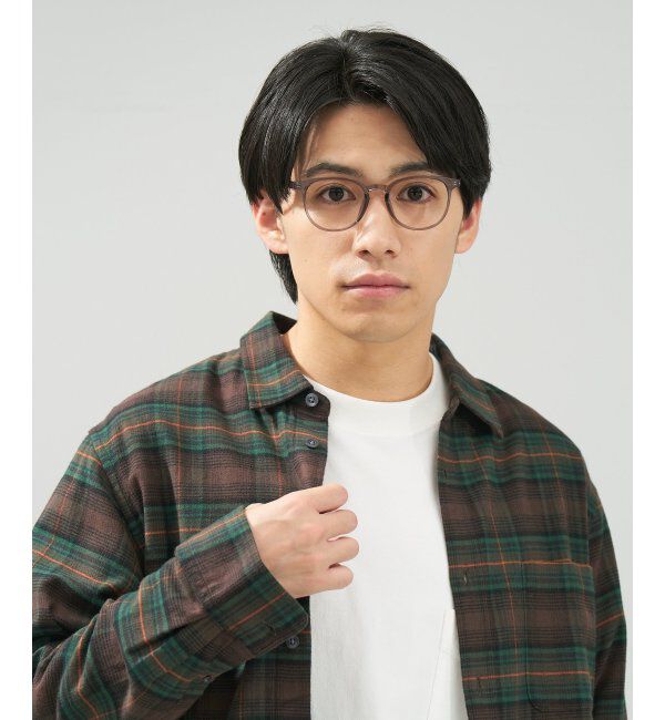  「ボストン型 メガネ | 軽量 伊達めがね・度付き ユニセックス Zoff  レンズ交換券付」|メガネ|