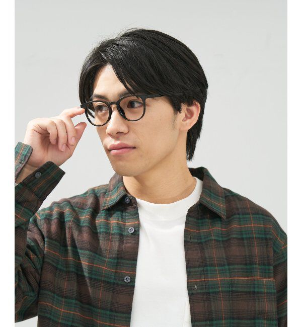  「ボストン型 メガネ | 軽量 伊達めがね・度付き ユニセックス Zoff  レンズ交換券付」|メガネ|