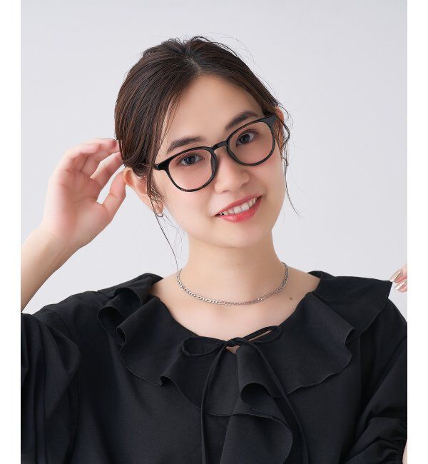  「ボストン型 メガネ | 軽量 伊達めがね・度付き ユニセックス Zoff  レンズ交換券付」|メガネ|