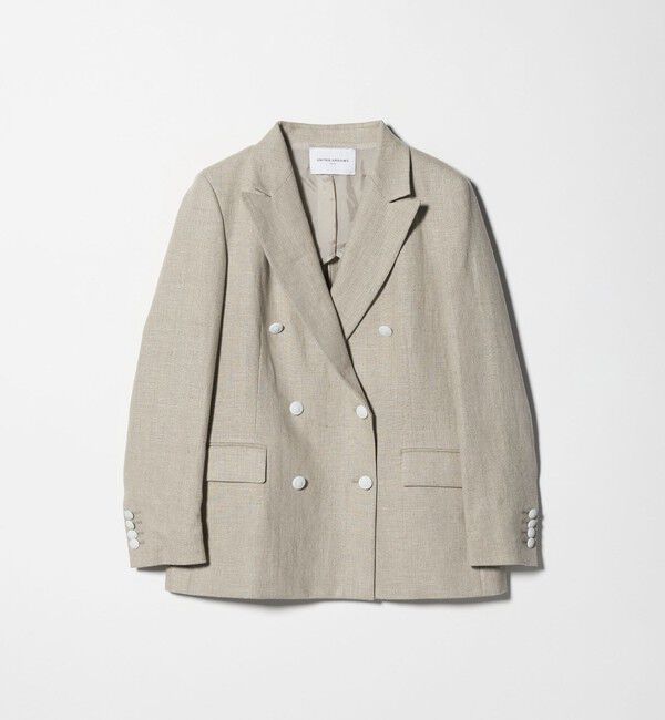 UNITED ARROWS「6ボタン リネン ブレザー ジャケット」|テーラードジャケット|