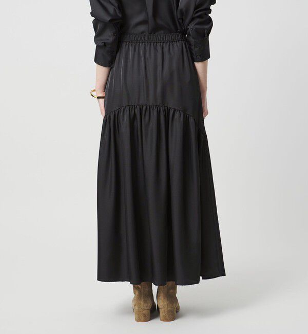 UNITED ARROWS「シルクライク ティアード スカート」|スカート|