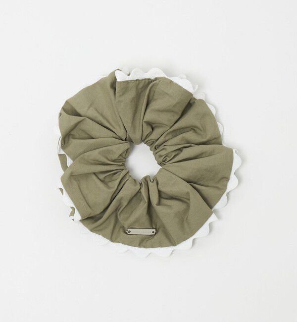 UNITED ARROWS「バイカラー パイピング シュシュ」|ヘアゴム・シュシュ|BEIGE