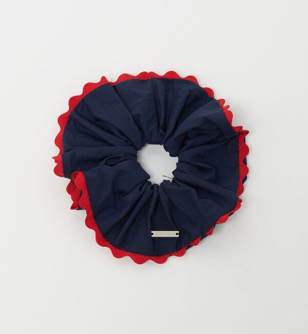 UNITED ARROWS「バイカラー パイピング シュシュ」|ヘアゴム・シュシュ|NAVY