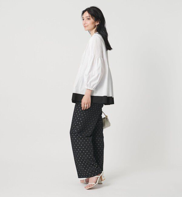 UNITED ARROWS「ピンタック バンドカラー ブラウス」|シャツ・ブラウス|