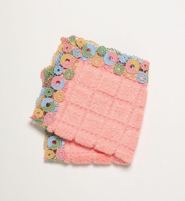 UNITED ARROWS「＜近沢レース店＞ドーナツ ハンカチ」|ハンカチ|PINK