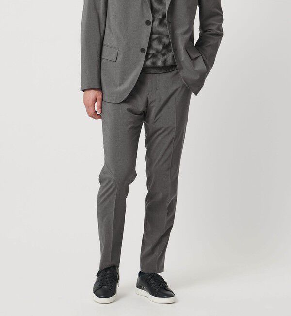 UNITED ARROWS「ライトパーテックス ノープリーツ パンツ UA COZY ウォッシャブル 2WAYストレッチ」|スラックス|