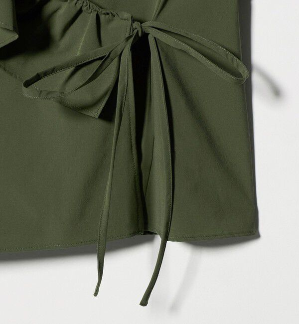 AEWEN MATOPH「＜AEWEN MATOPH＞フリルカシュクールノースリーブブラウス ‐ ウォッシャブル ‐」|シャツ・ブラウス|