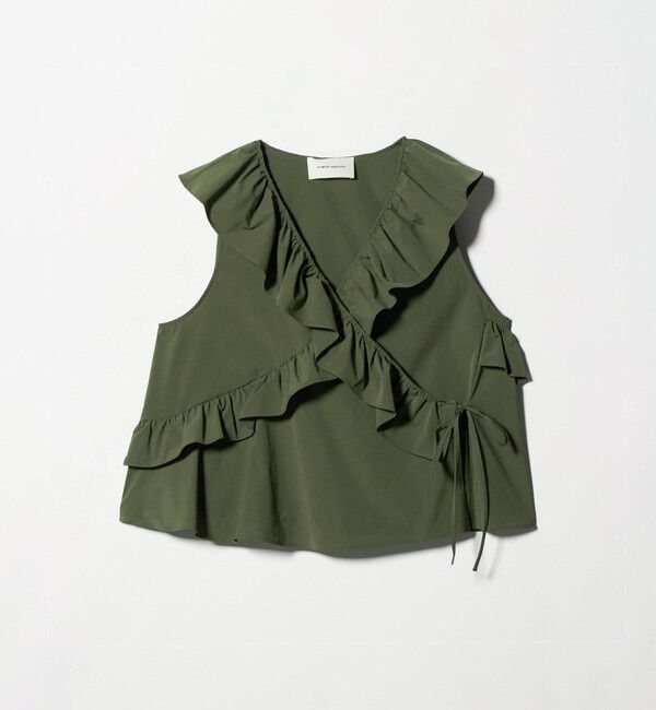 AEWEN MATOPH「＜AEWEN MATOPH＞フリルカシュクールノースリーブブラウス ‐ ウォッシャブル ‐」|シャツ・ブラウス|