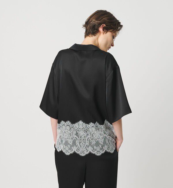 AEWEN MATOPH「＜AEWEN MATOPH＞サテンレース コンビブラウス」|シャツ・ブラウス|