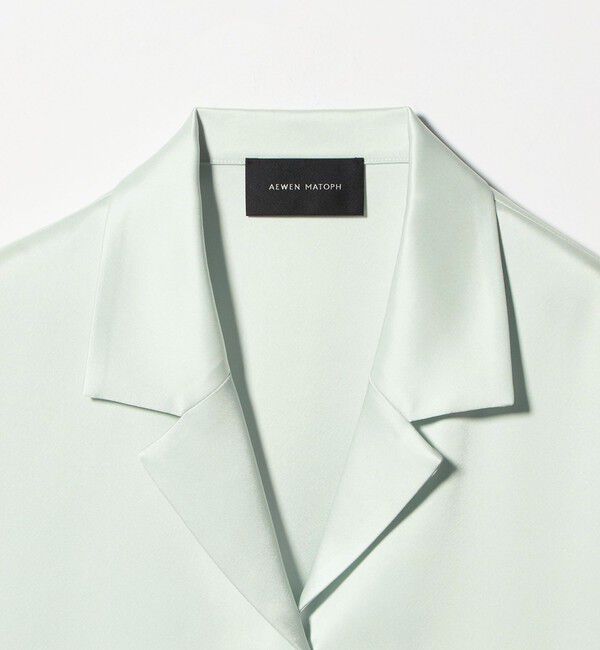 AEWEN MATOPH「＜AEWEN MATOPH＞サテンレース コンビブラウス」|シャツ・ブラウス|