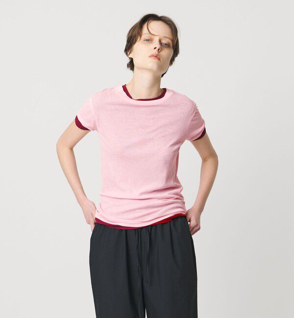 AEWEN MATOPH「＜AEWEN MATOPH＞シアーTシャツ」|Tシャツ・カットソー|LT.PINK