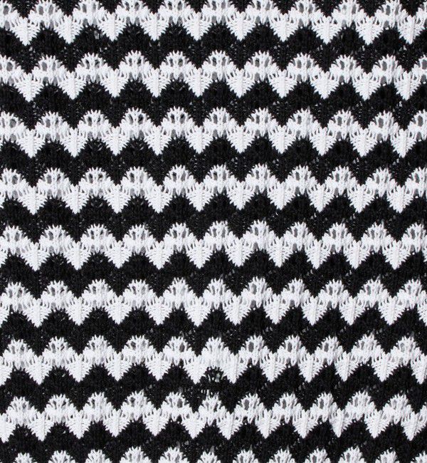 AEWEN MATOPH「＜AEWEN MATOPH＞シェプロンストライプショートスリーブニット ウォッシャブル」|ニット・セーター|