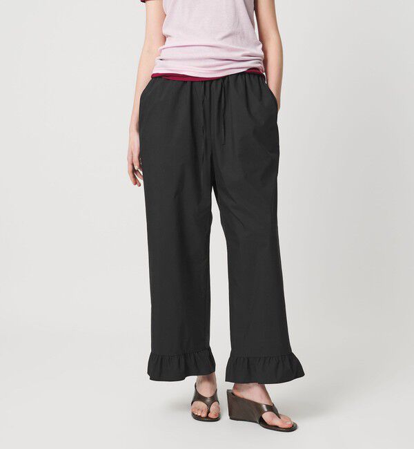 AEWEN MATOPH「＜AEWEN MATOPH＞フリルクロップドパンツ」|その他|BLACK