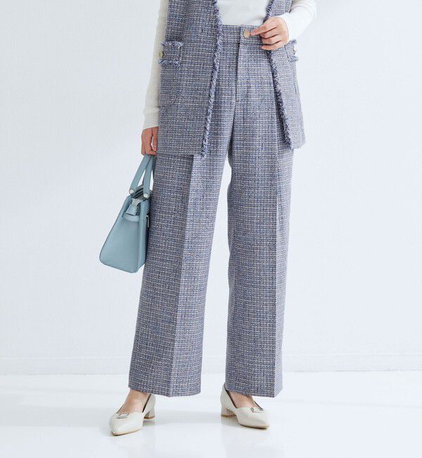 UNITED ARROWS green label relaxing「ライト ツイードライク パンツ」|その他|