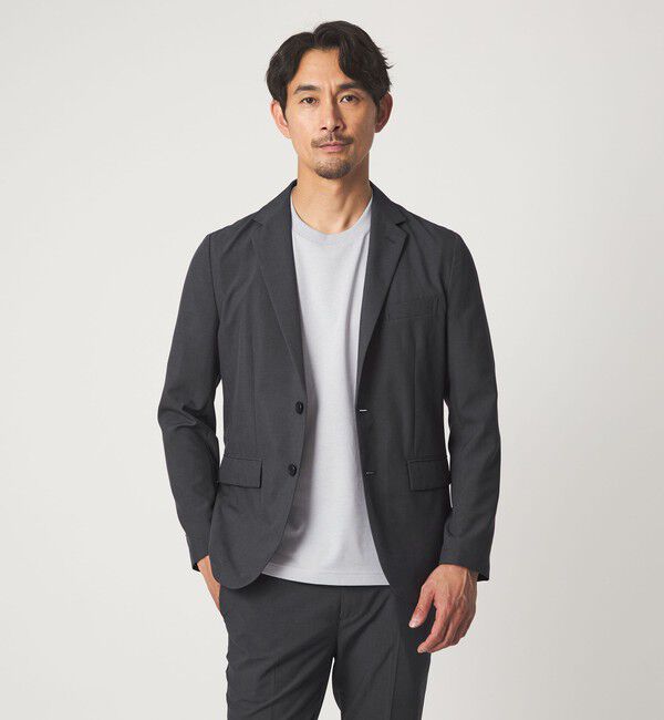 UNITED ARROWS green label relaxing「【WEB限定】JUST fit ドライポリエステル ナロー セットアップ -吸水速乾-」|テーラードジャケット|