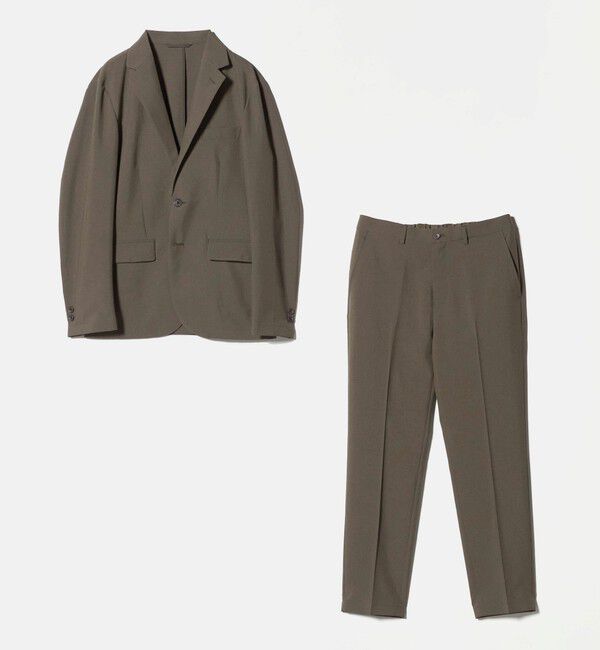 UNITED ARROWS green label relaxing「【WEB限定】JUST fit ドライポリエステル ナロー セットアップ -吸水速乾-」|テーラードジャケット|