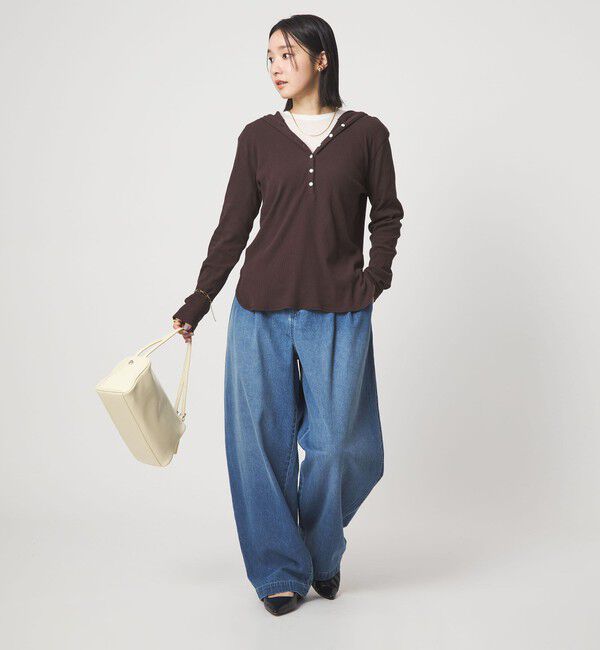 UNITED ARROWS green label relaxing「【WEB限定】＜at ease＞シアー テンジク ロングスリーブ カットソー」|Tシャツ・カットソー|