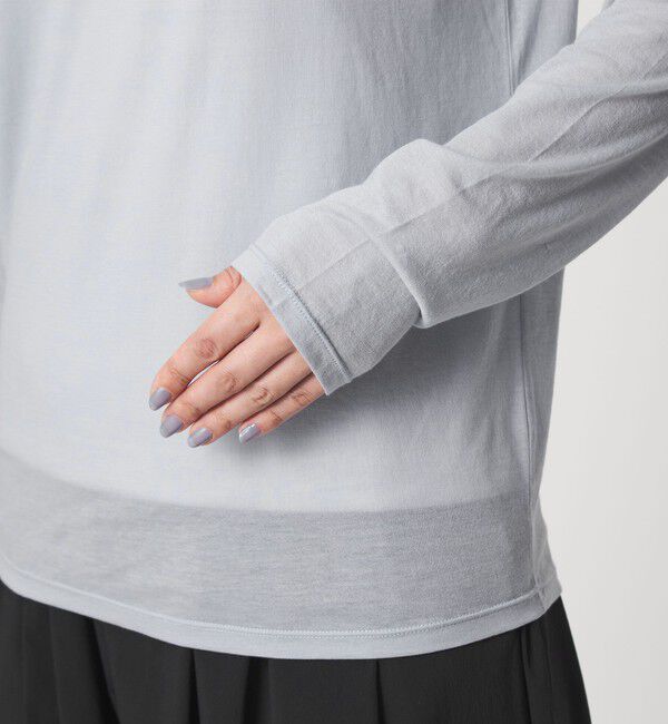 UNITED ARROWS green label relaxing「【WEB限定】＜at ease＞シアー テンジク ロングスリーブ カットソー」|Tシャツ・カットソー|