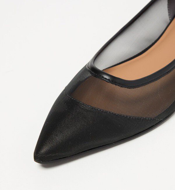 UNITED ARROWS green label relaxing「ポインテッド チュール フラットシューズ」|パンプス|