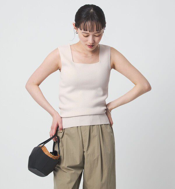 UNITED ARROWS green label relaxing「ニット タンクトップ ウォッシャブル」|タンクトップ|NATURAL