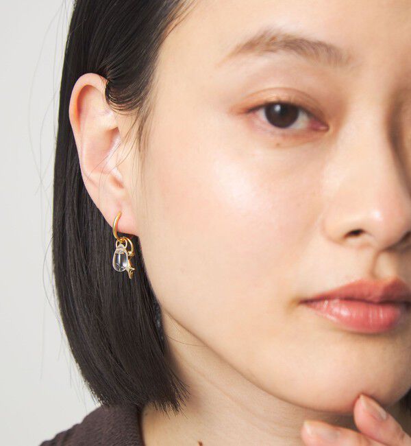 UNITED ARROWS green label relaxing「4WAY パーツミックス フープ イヤリング」|イヤリング|