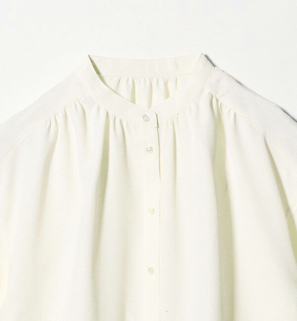UNITED ARROWS green label relaxing「袖ボリューム ギャザー ブラウス マシンウォッシャブル 通気性」|シャツ・ブラウス|