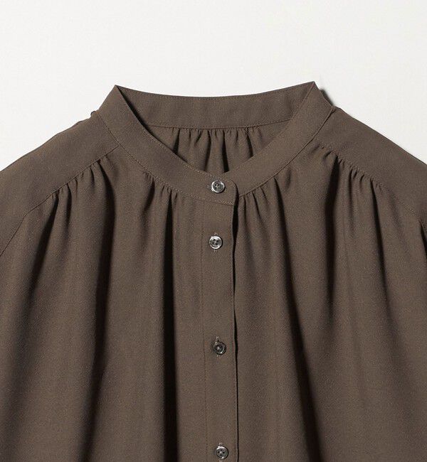 UNITED ARROWS green label relaxing「袖ボリューム ギャザー ブラウス マシンウォッシャブル 通気性」|シャツ・ブラウス|