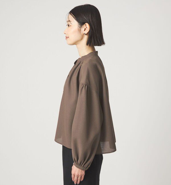 UNITED ARROWS green label relaxing「袖ボリューム ギャザー ブラウス マシンウォッシャブル 通気性」|シャツ・ブラウス|