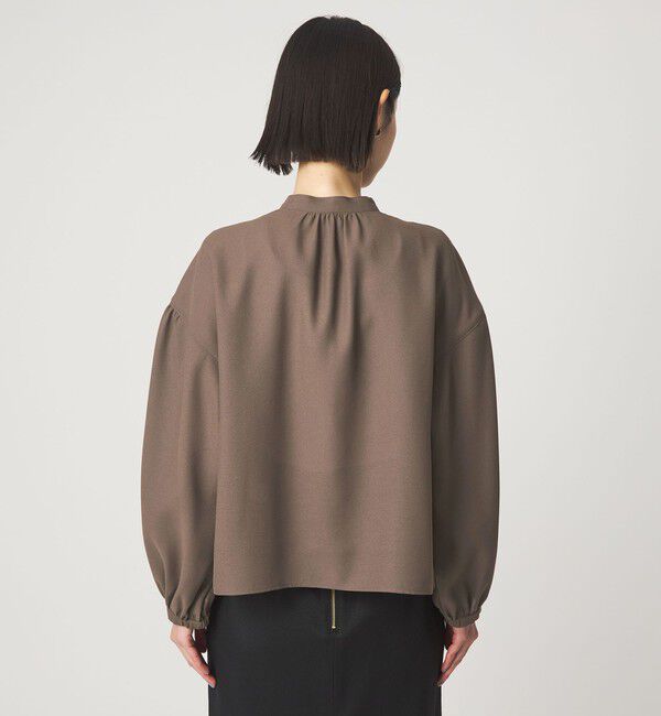 UNITED ARROWS green label relaxing「袖ボリューム ギャザー ブラウス マシンウォッシャブル 通気性」|シャツ・ブラウス|