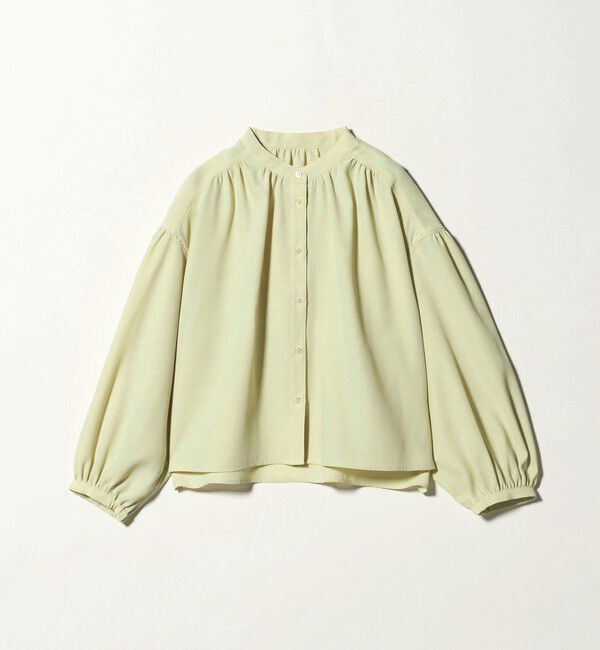 UNITED ARROWS green label relaxing「袖ボリューム ギャザー ブラウス マシンウォッシャブル 通気性」|シャツ・ブラウス|