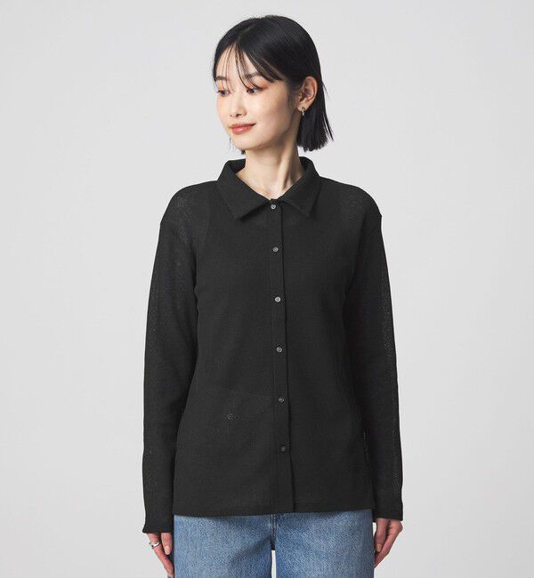 UNITED ARROWS green label relaxing「シアー サーマル ポロカーディガン」|カーディガン|