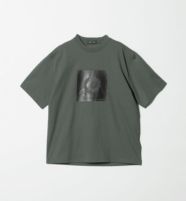 UNITED ARROWS green label relaxing「【国内EXCLUSIVE】＜FRED PERRY＞ボックス ロゴ Tシャツ」|Tシャツ・カットソー|DK.GREEN