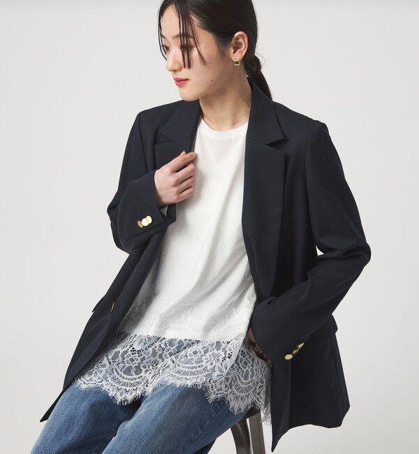 UNITED ARROWS green label relaxing「スソ レース プルオーバー カットソー」|Tシャツ・カットソー|