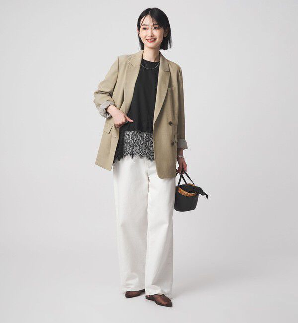 UNITED ARROWS green label relaxing「スソ レース プルオーバー カットソー」|Tシャツ・カットソー|