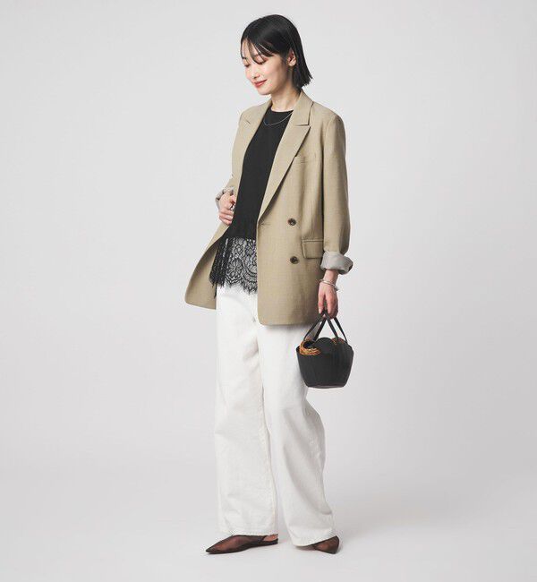 UNITED ARROWS green label relaxing「スソ レース プルオーバー カットソー」|Tシャツ・カットソー|