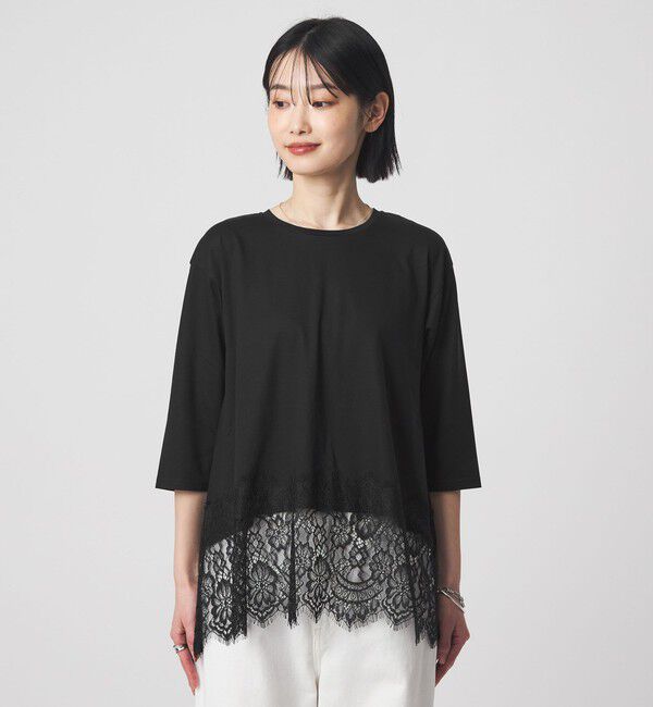 UNITED ARROWS green label relaxing「スソ レース プルオーバー カットソー」|Tシャツ・カットソー|