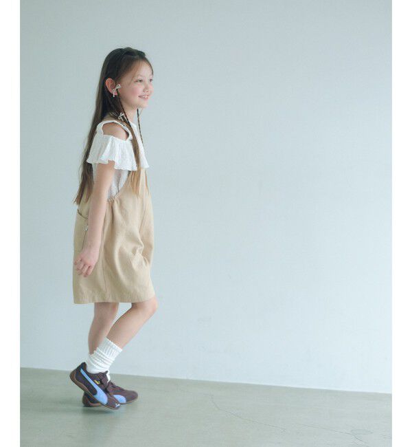 UNITED ARROWS green label relaxing「【COOL CHIC GIRLS STYLE】サロペット ショーツ / キッズ  120cm-160cm」|オールインワン|