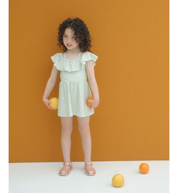 UNITED ARROWS green label relaxing「ラッフルスイムワンピース マルチモチーフ / 水着 / キッズ 100cm-130cm」|スポーツ|