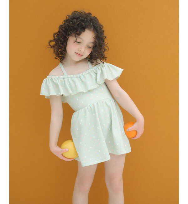 UNITED ARROWS green label relaxing「ラッフルスイムワンピース マルチモチーフ / 水着 / キッズ 100cm-130cm」|スポーツ|