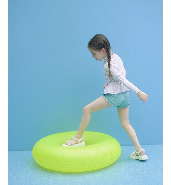 UNITED ARROWS green label relaxing「GLR ギンガム ラッシュガード セット / 水着 / キッズ 100cm-130cm」|スポーツ|