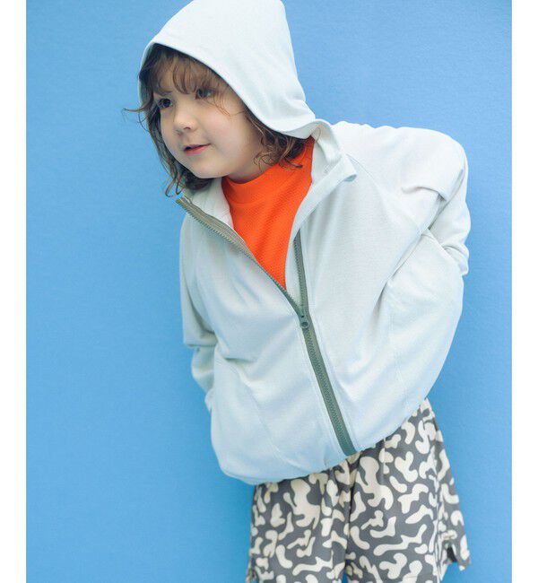 UNITED ARROWS green label relaxing「UVパーカー/ キッズ 100cm-130cm」|パーカー|LT.GRAY