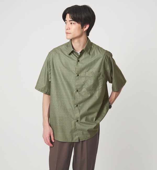 UNITED ARROWS green label relaxing「ALFONS MUCHA ジャストルーズ 半袖 シャツ」|シャツ・ブラウス|