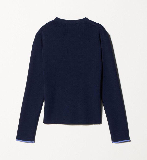 BEAUTY&YOUTH UNITED ARROWS「コットンブレンド リブライン ニットプルオーバー ウォッシャブル」|ニット・セーター|