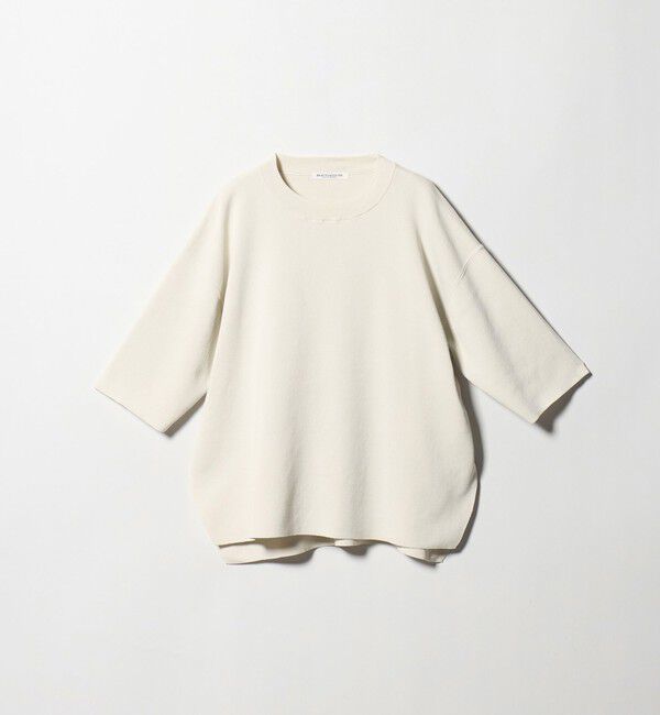 BEAUTY&YOUTH UNITED ARROWS「ハーフスリーブ ニットプルオーバー ウォッシャブル」|ニット・セーター|