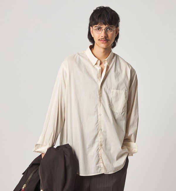 STEVEN ALAN「＜Steven Alan＞ リバティ ソリッド シングルニードル シャツ LOOSE」|シャツ・ブラウス|